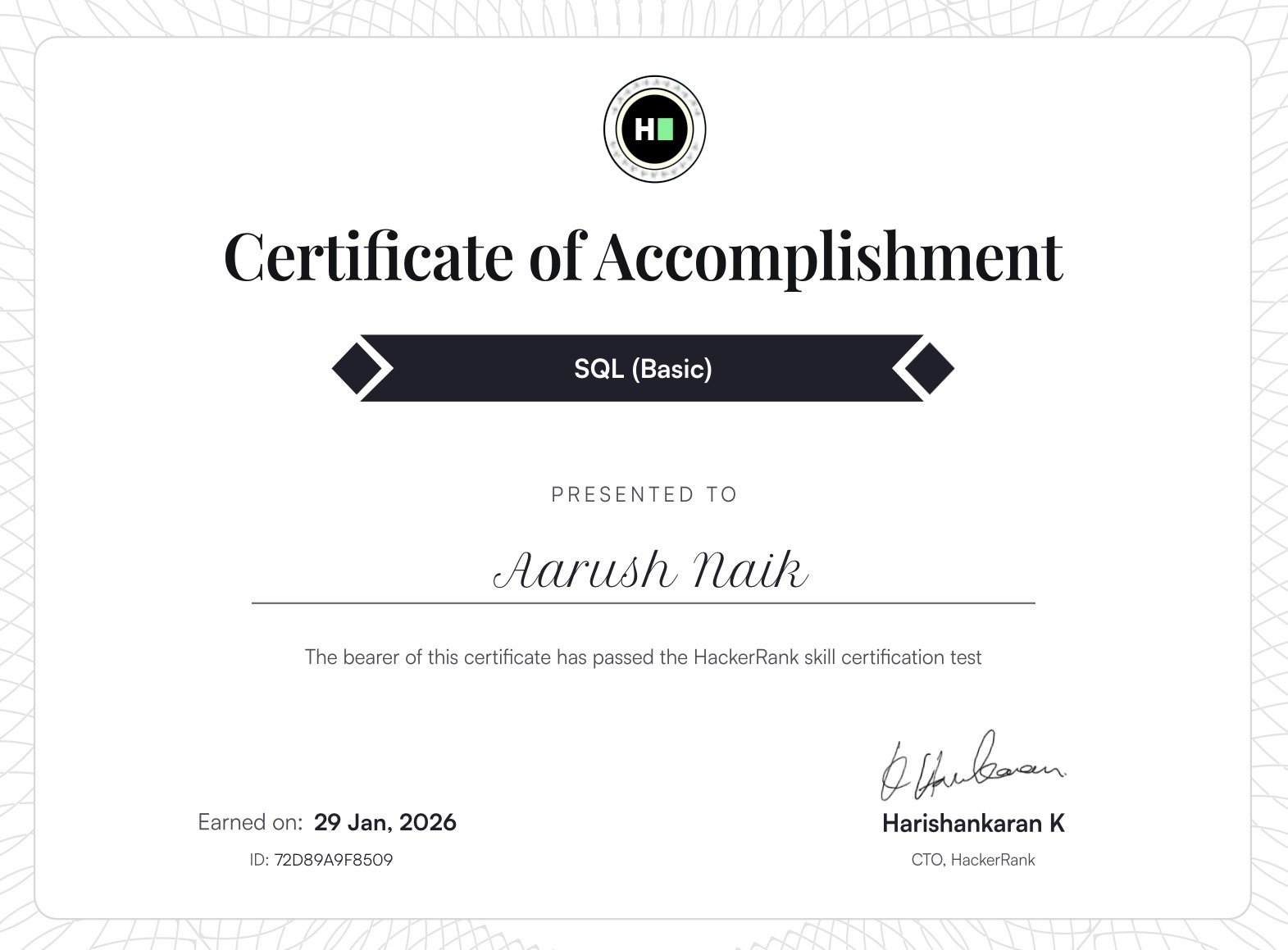 HackerRank SQL Basics